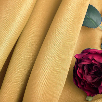 2Pack 120 Inch Gold round Tablecloth in Washable Polyester Fabric for Wedding/Ba