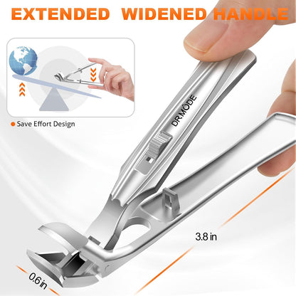 Toenail Clippers for Seniors Thick Toenails, Upgrade Angled Head Large Toe Nail
