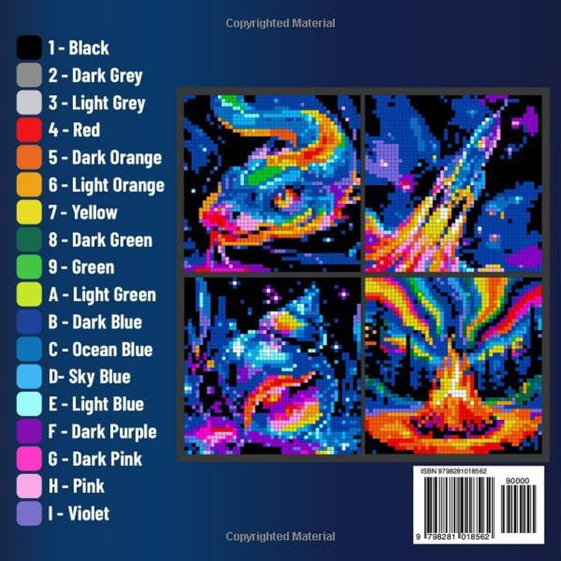 Mystery Mosaic Color by Number for Adults Colorful Quest: a Fun and Creative Col