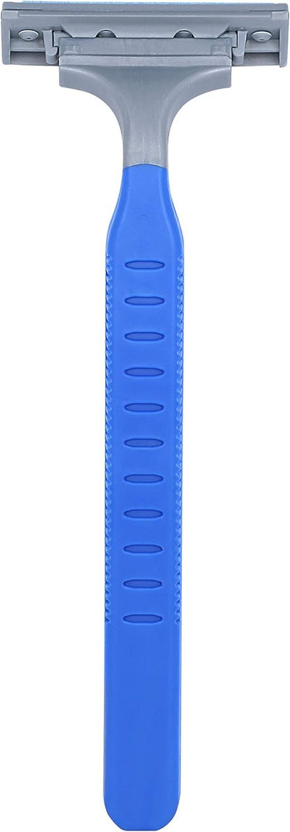 Twin Blade Pivoting Disposable Razors with Rubber Grip, 32 Count, 1-Pack (Previo