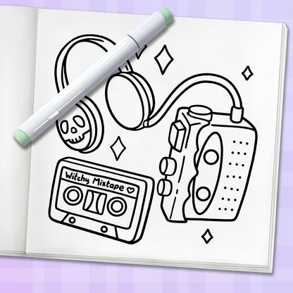 Witchy Vibes: Bold and Easy Coloring Book for Adults, Teens, and Seniors with Si