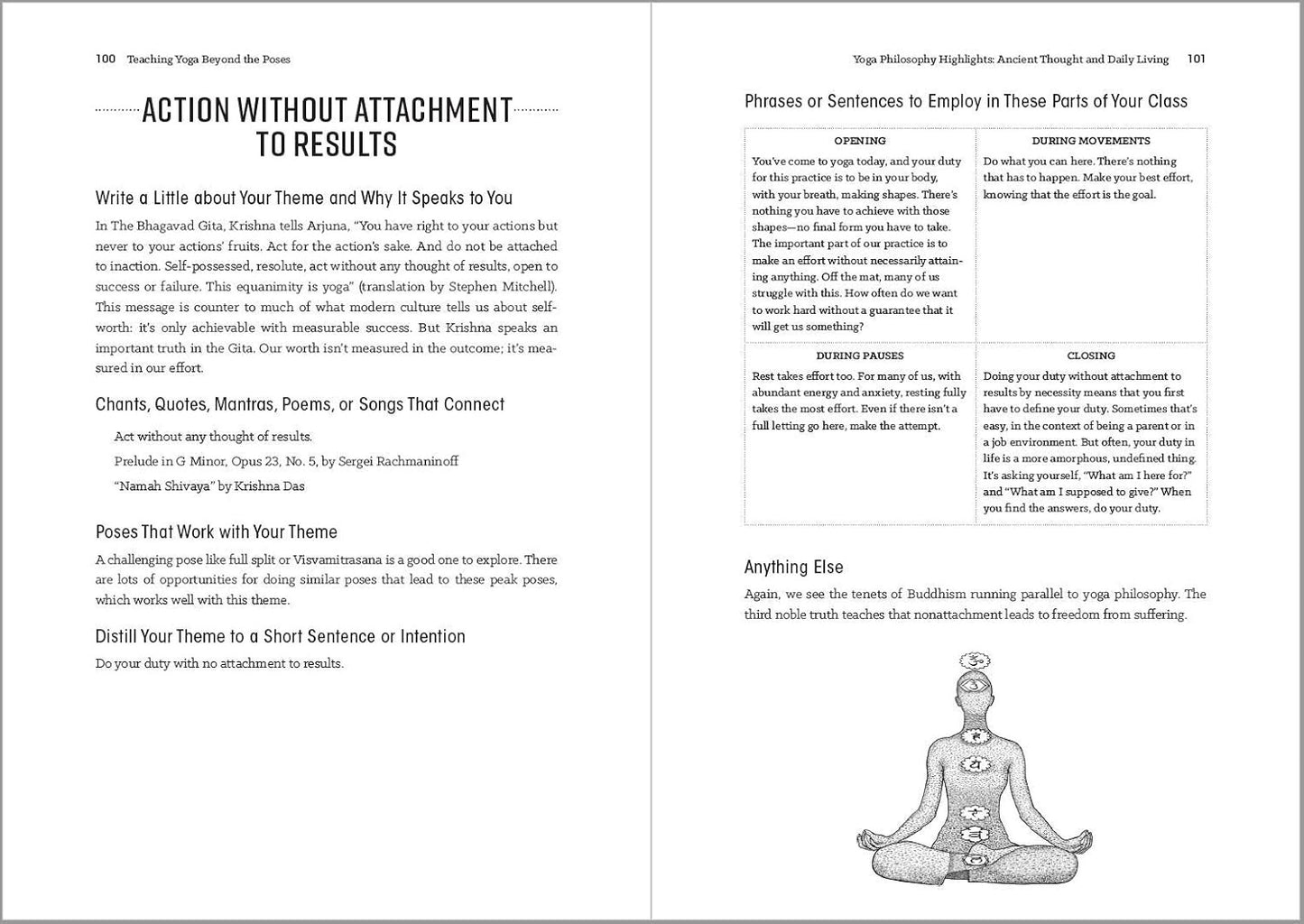 Teaching Yoga beyond the Poses: a Practical Workbook for Integrating Themes, Ide