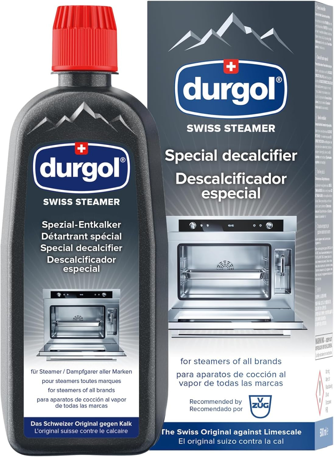 Swiss Steamer, Descaler and Decalcifier for All Brands of Steamer Ovens, 16.9 Fl