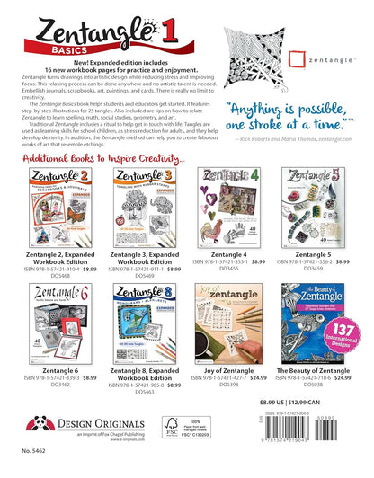 Zentangle Basics, Expanded Workbook Edition: a Creative Art Form Where All You N