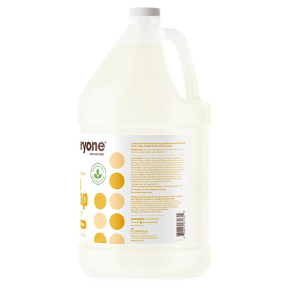 3-In-1 Soap, Body Wash, Bubble Bath, Shampoo, 1 Gallon, Coconut and Lemon, Made