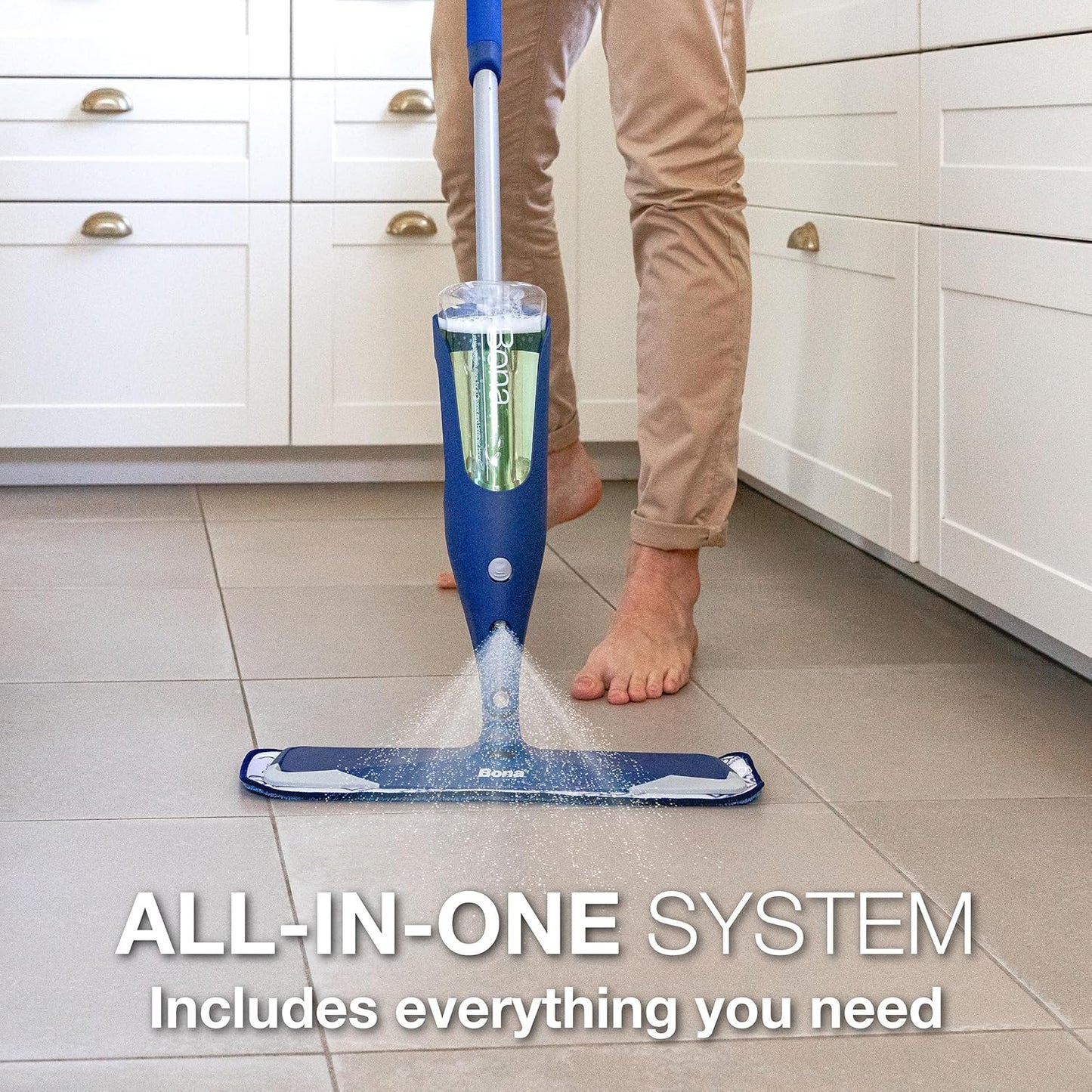 Multi-Surface Floor Premium Spray Mop - Includes Multi-Surface Floor Cleaner Con