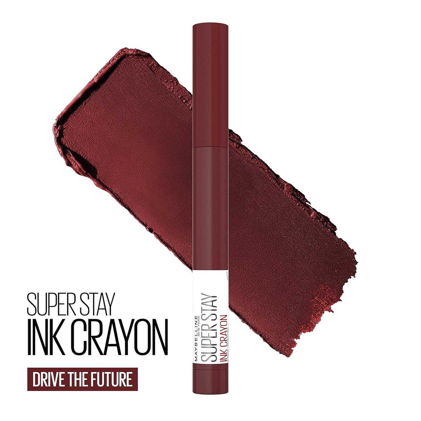Super Stay Ink Crayon Matte Longwear Lipstick Makeup, 165 Drive the Future, 0.04