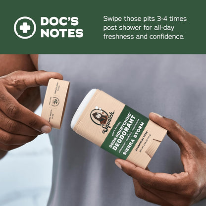 Natural Deodorant for Men - Sierra Storm – Smells like Giant Mountain Sequoias -