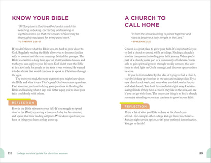 The College Survival Guide for Christian Women: 5-Minute Devotions for Strength,