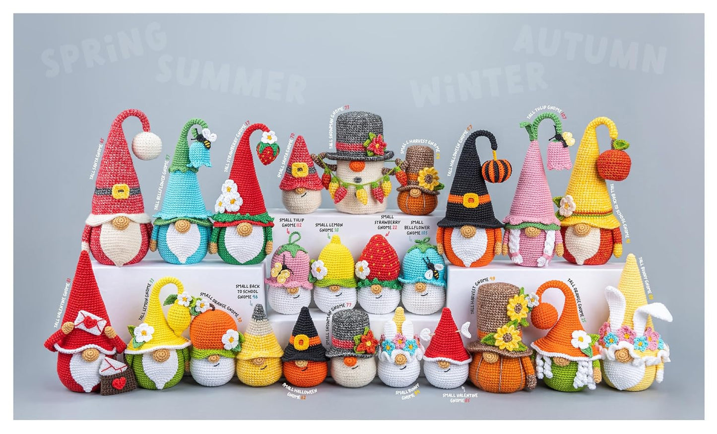 Amigurumi Gnomes: 24 Crochet Patterns for Every Season