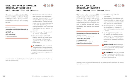 The 5-Ingredient Cookbook for Men: 115 Recipes for Men with Big Appetites and Li