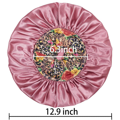 3 Pack Satin Bonnet Silk Hair Bonnet for Sleeping, Sleep Bonnets for Women Large
