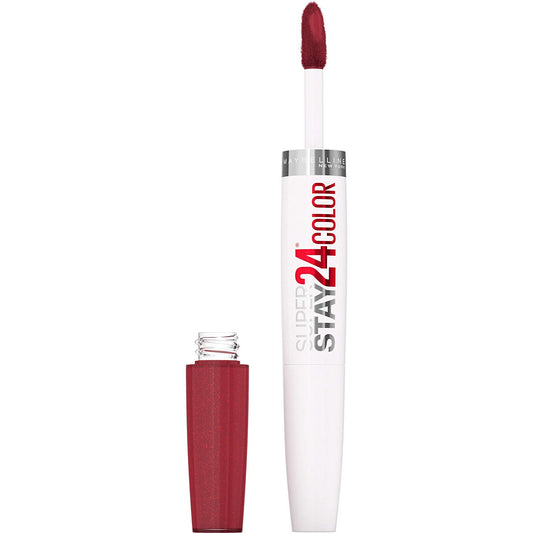 Super Stay 24 2-Step Long Lasting Liquid Lipstick and Lip Balm, 930 City Ablaze,