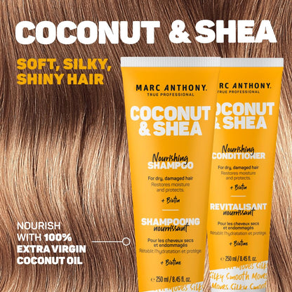 Volumizing Shampoo and Conditioner Set with Coconut Oil & Shea Butter - Nourishi