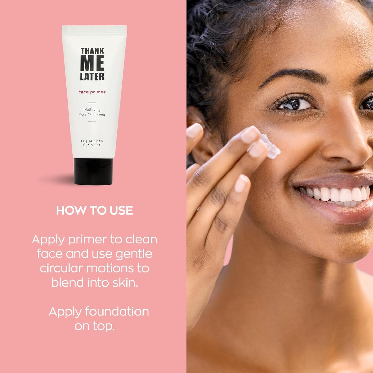 Thank Me Later Face Primer - Mattifying Makeup Base Primer for Shine and Oil Con