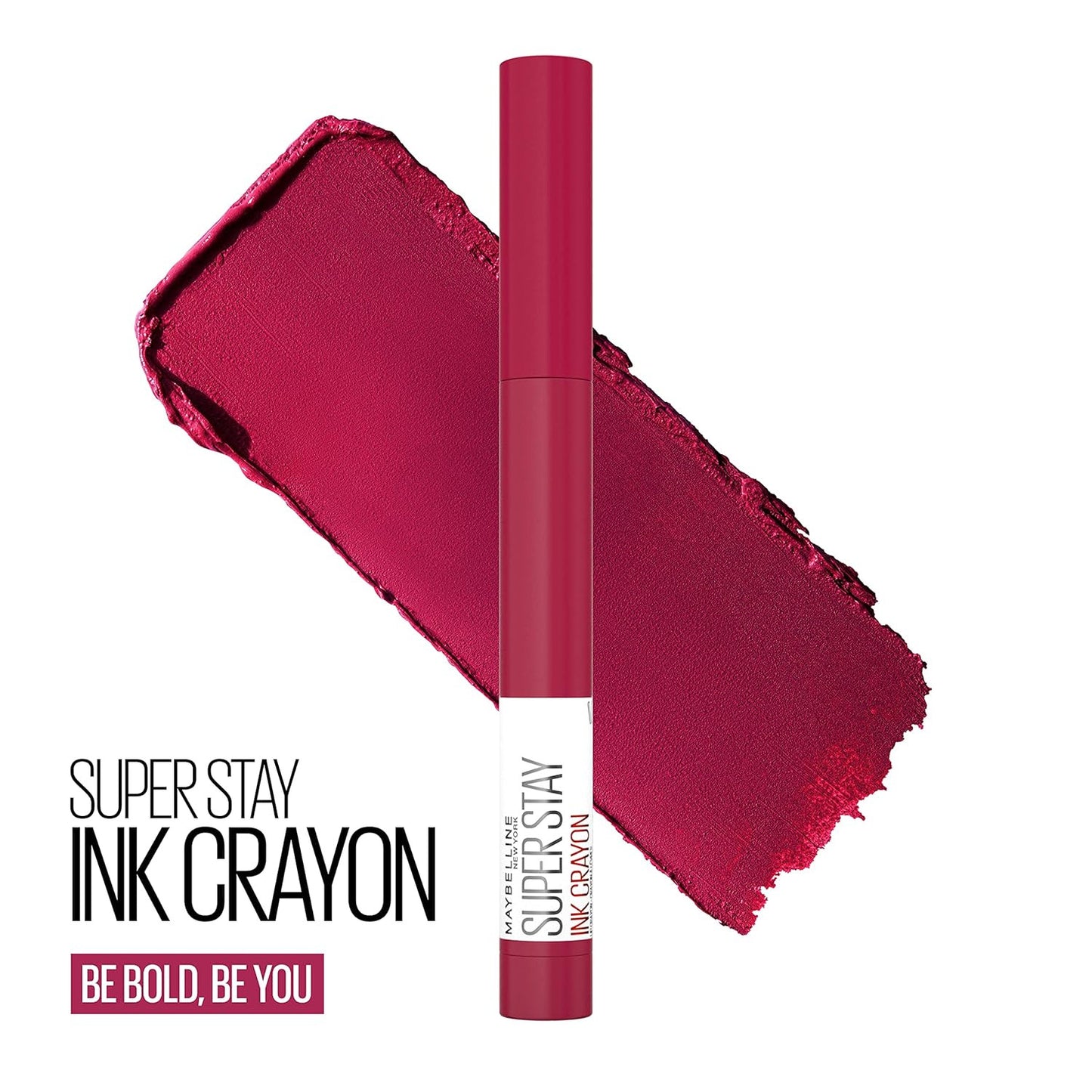 Super Stay Ink Crayon Matte Longwear Lipstick Makeup, 120 Be Bold, Be You, 0.04