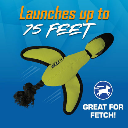 Trackshot Launching Duck Dog Toy, 16.5 Dog Fetch Toy for Medium and Large Breeds