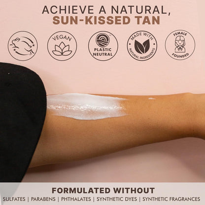 Tanning Lotion Self Tanner - USA Made with Natural and Organic Ingredients Non T