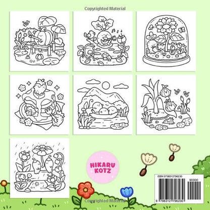 Veggie Life: Fruits and Vegetables Coloring Book for Adults and Teens