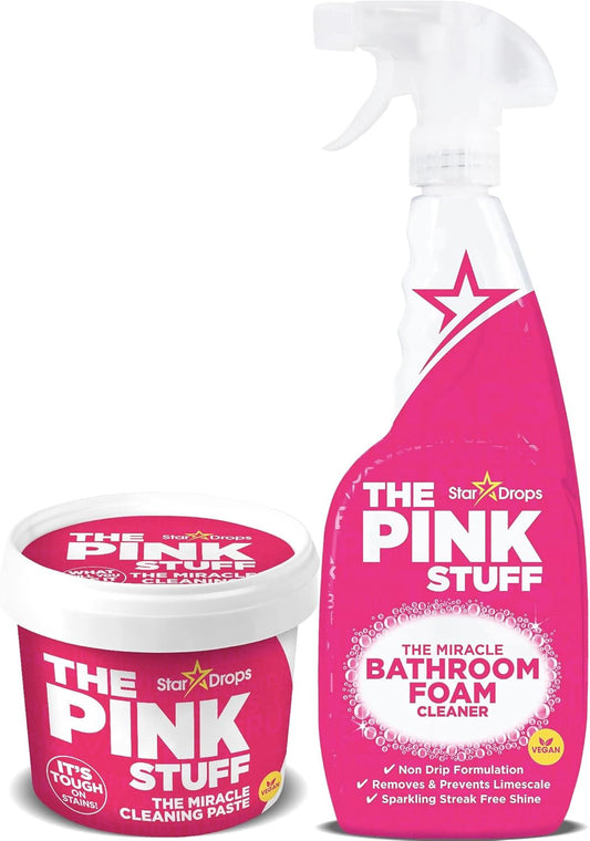 - the Pink Stuff - the Miracle Cleaning Paste and Bathroom Foam Cleaner Bundle (