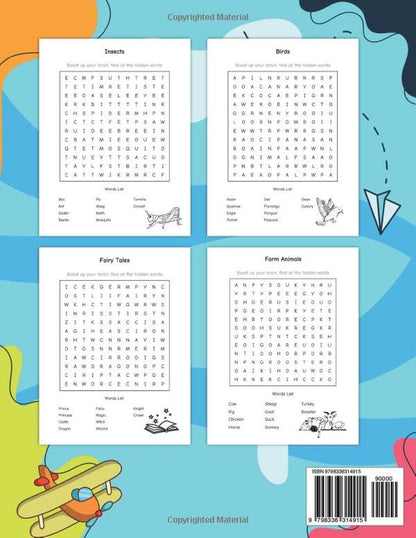 Word Search for Kids Ages 8-10: 100 Themed Puzzles for Fun and Learning - Boost