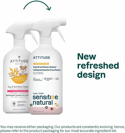 Toy and Hard Surface Cleaner, Plant and Mineral Based Ingredients, Vegan, Baby a