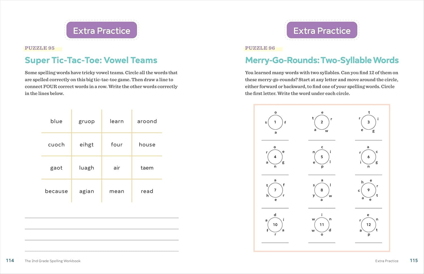 The 2Nd Grade Spelling Workbook: 95+ Games and Puzzles to Improve Spelling Skill