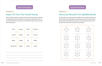 The 2Nd Grade Spelling Workbook: 95+ Games and Puzzles to Improve Spelling Skill