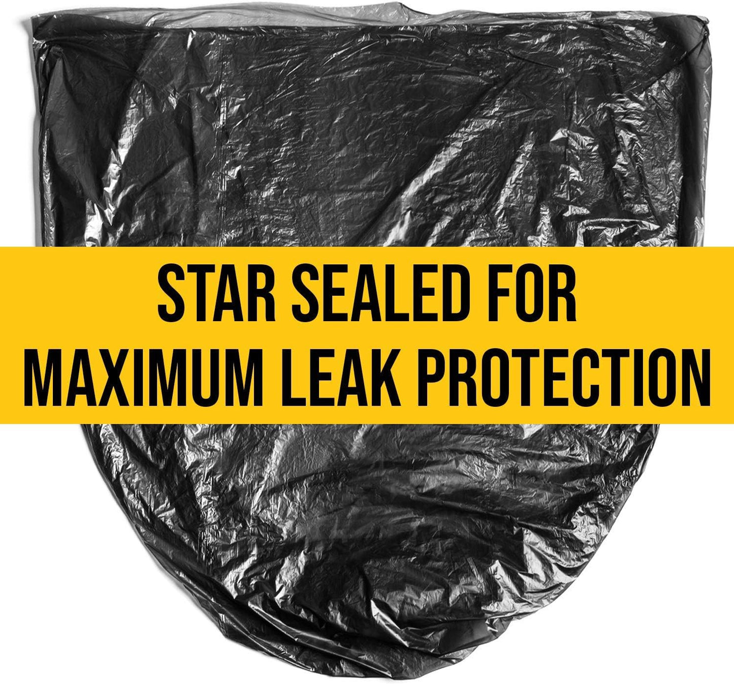 20-30 Gallon Trash Bags - (100 Count) 1.1 MIL (Equiv) Low Density Plastic Garbag