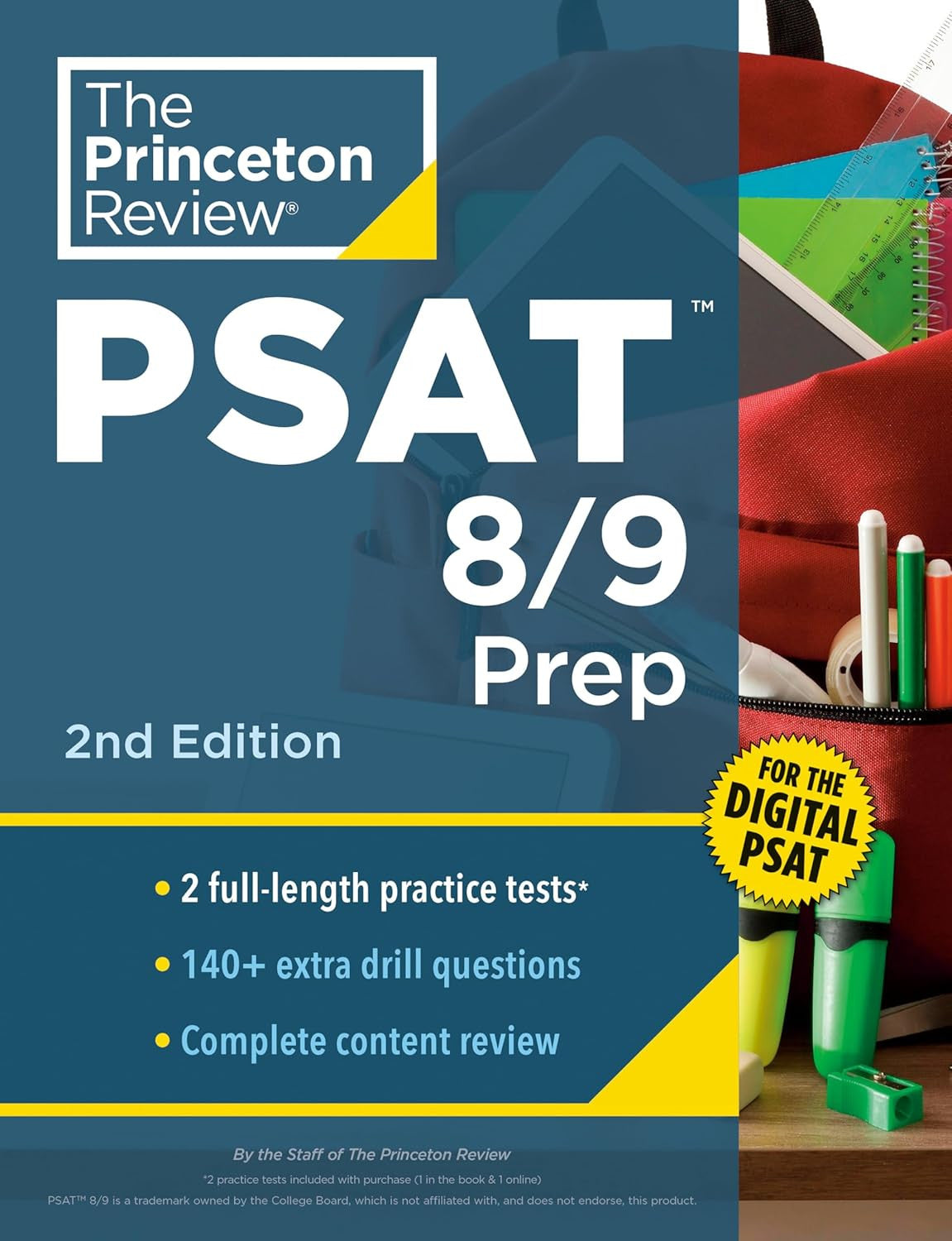 Princeton Review PSAT 8/9 Prep, 2Nd Edition: 2 Practice Tests + Content Review +