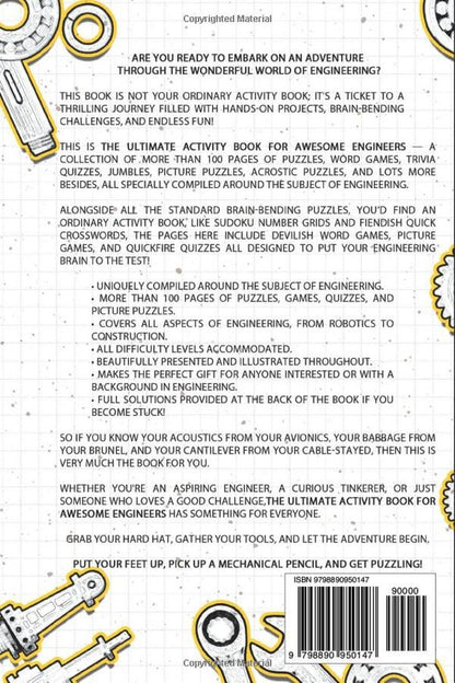 The Ultimate Activity Book for Awesome Engineers: Tricky Brain Teasers, Mind Gam