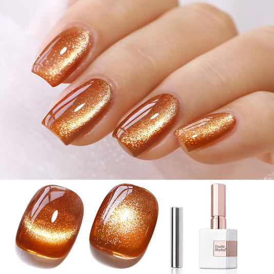 0.5 OZ Cat Eye Gel Polish with Magnet 15ML Holographic Glitter Shimmer Transluce