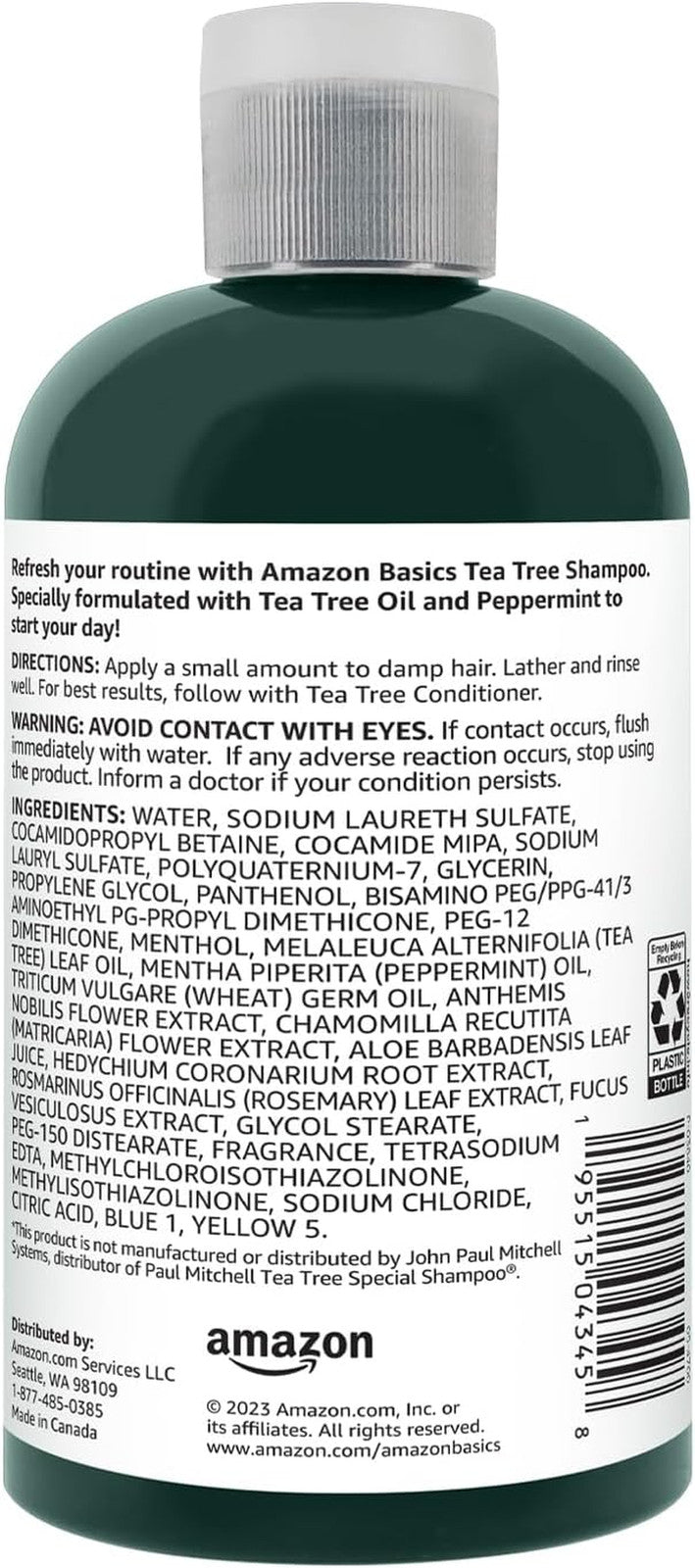 Tea Tree Shampoo, 10.14 Fl Oz, Pack of 1