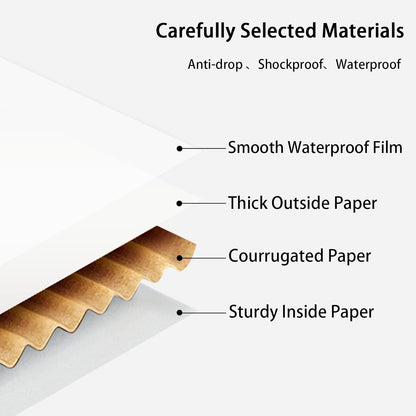 7X5X2 Inch White Shipping Boxes, 45-Pack Mailer Boxes for Small Business, Corrug
