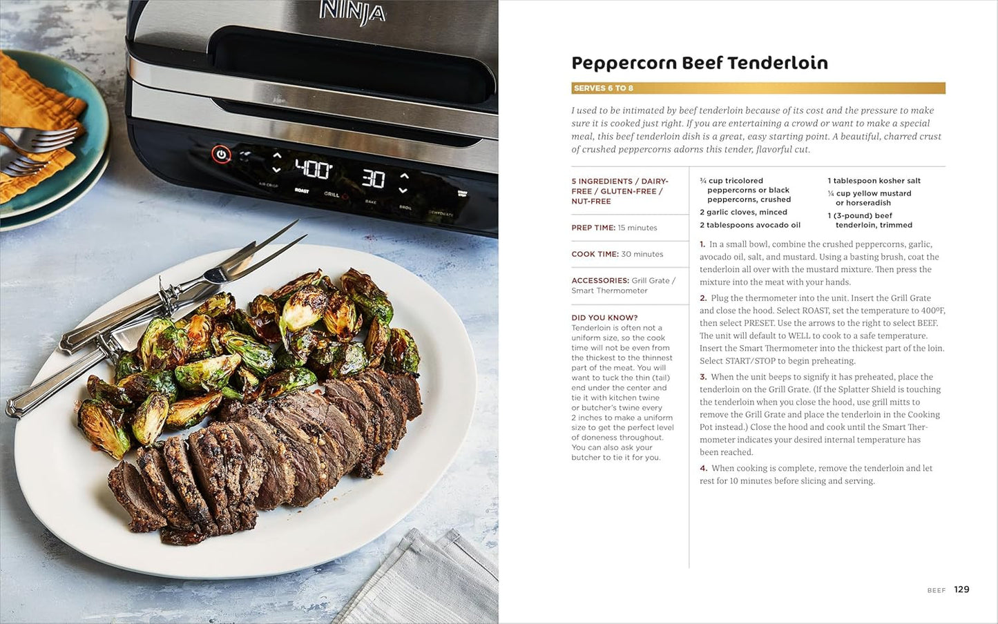 Ninja Foodi Smart XL Grill Complete Cookbook: 150 Recipes to Sear, Sizzle, and C