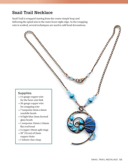 Wire-Wrapped Jewelry for Beginners: Step-By-Step Illustrated Techniques, Tools,
