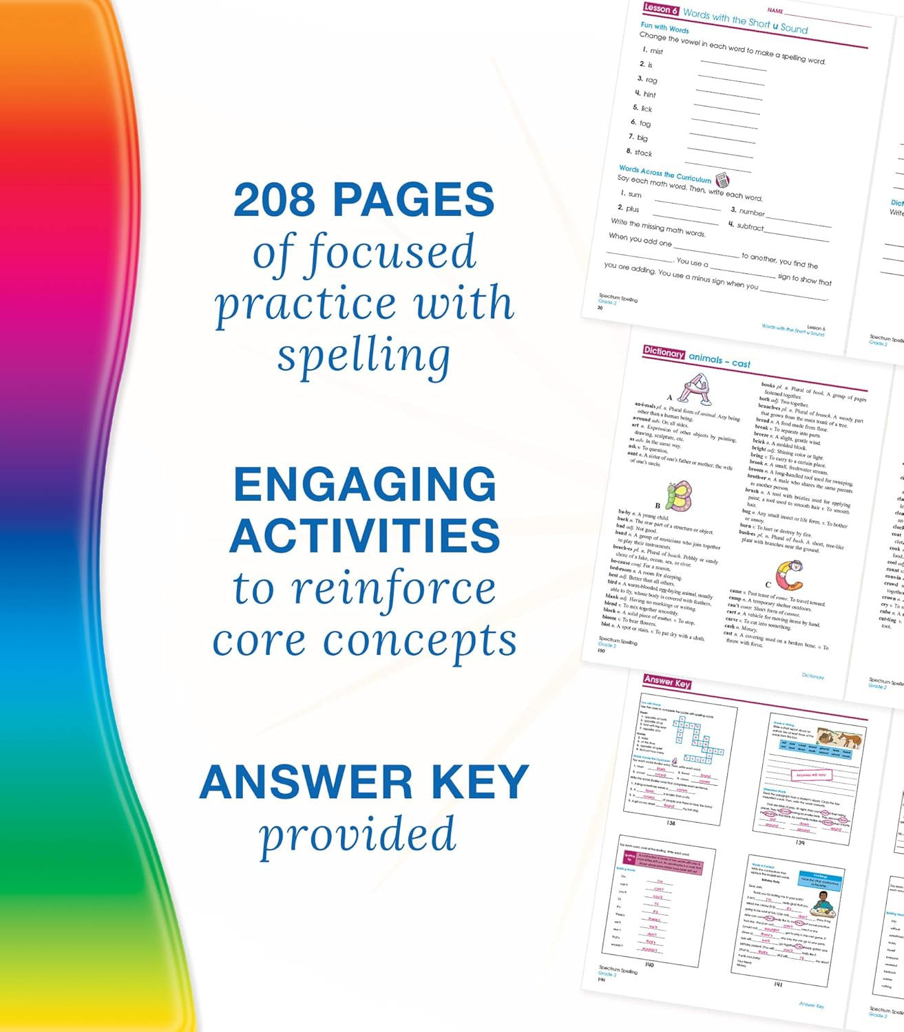 Spectrum Spelling Workbook Grade 2, Ages 7 to 8, 2Nd Grade Spelling Workbook, Ph