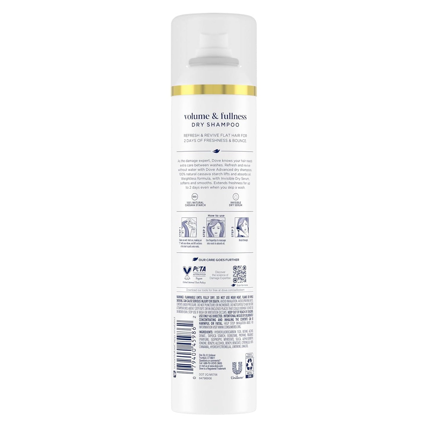 Advanced Advanced Dry Shampoo Volume & Fullness Refresh & Revive Flat Hair witho