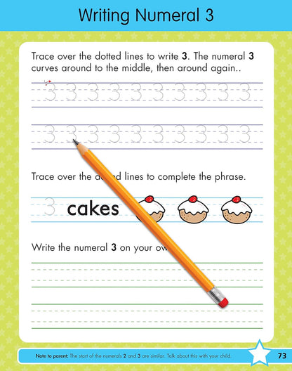 Writing Workbook for Ages 4-7 with 75+ Handwriting Activities, Pencil Control, L