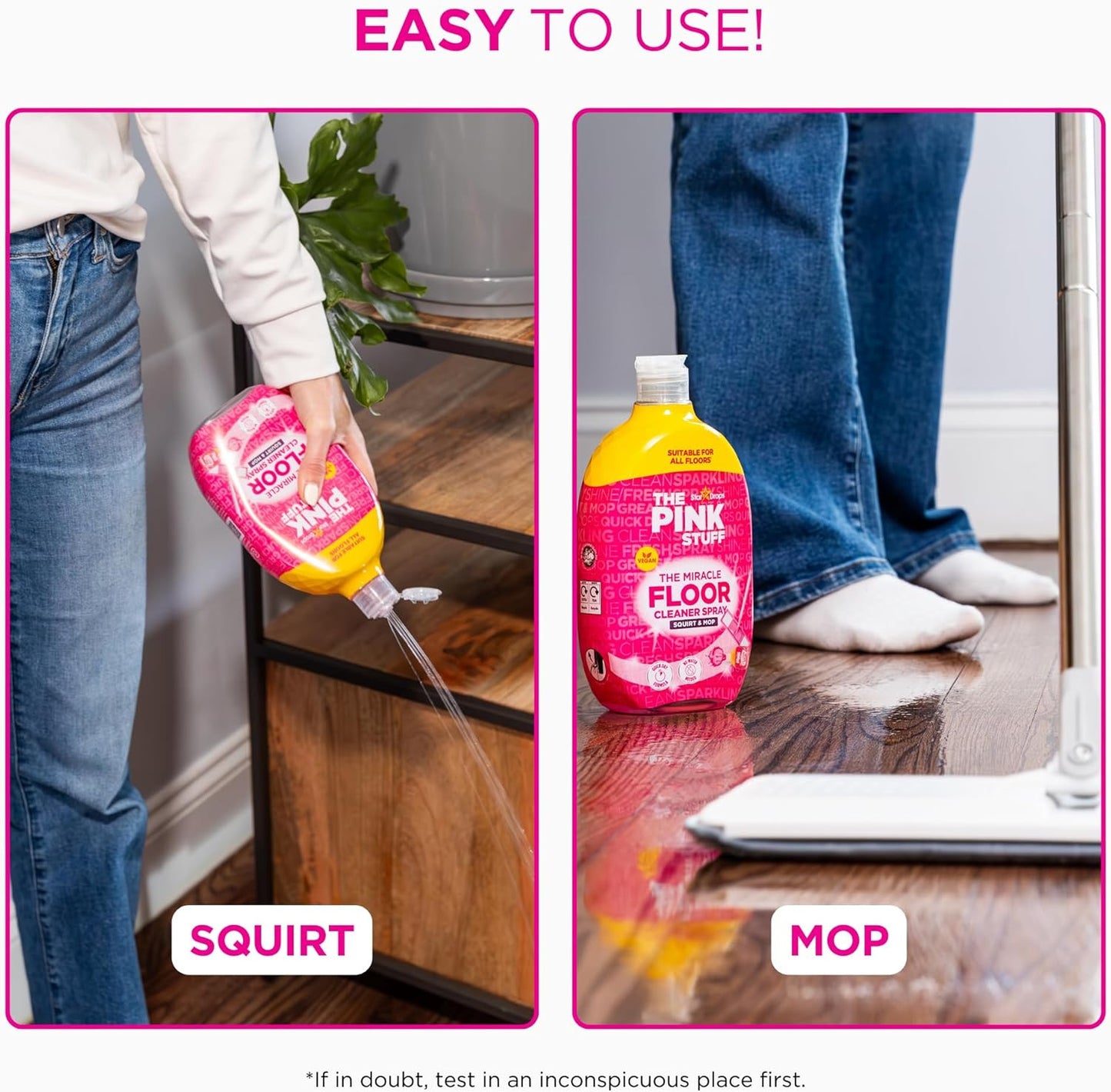 the Miracle Floor Cleaner Spray - Squirt and Mop
