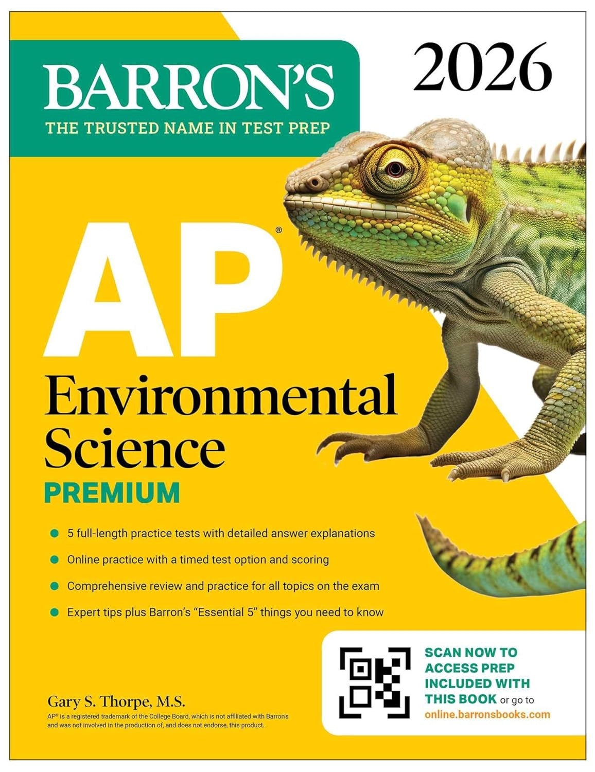 AP Environmental Science Premium, 2026: Prep Book with 5 Practice Tests + Compre