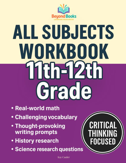 11Th - 12Th Grade All Subjects Workbook: Supplemental Learning Curriculum for Hi