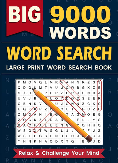 The Big Word Search Puzzle Book for Adults: 225 Large Print Puzzles for Fun and
