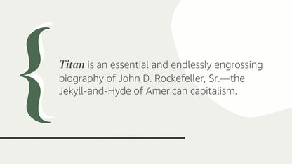 Titan: the Life of John D. Rockefeller, Sr.