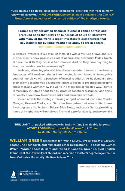 Richer, Wiser, Happier: How the World'S Greatest Investors Win in Markets and Li