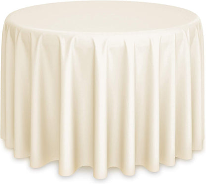 - 120" round Premium Tablecloth for Wedding/Banquet/Restaurant - Polyester Fabri