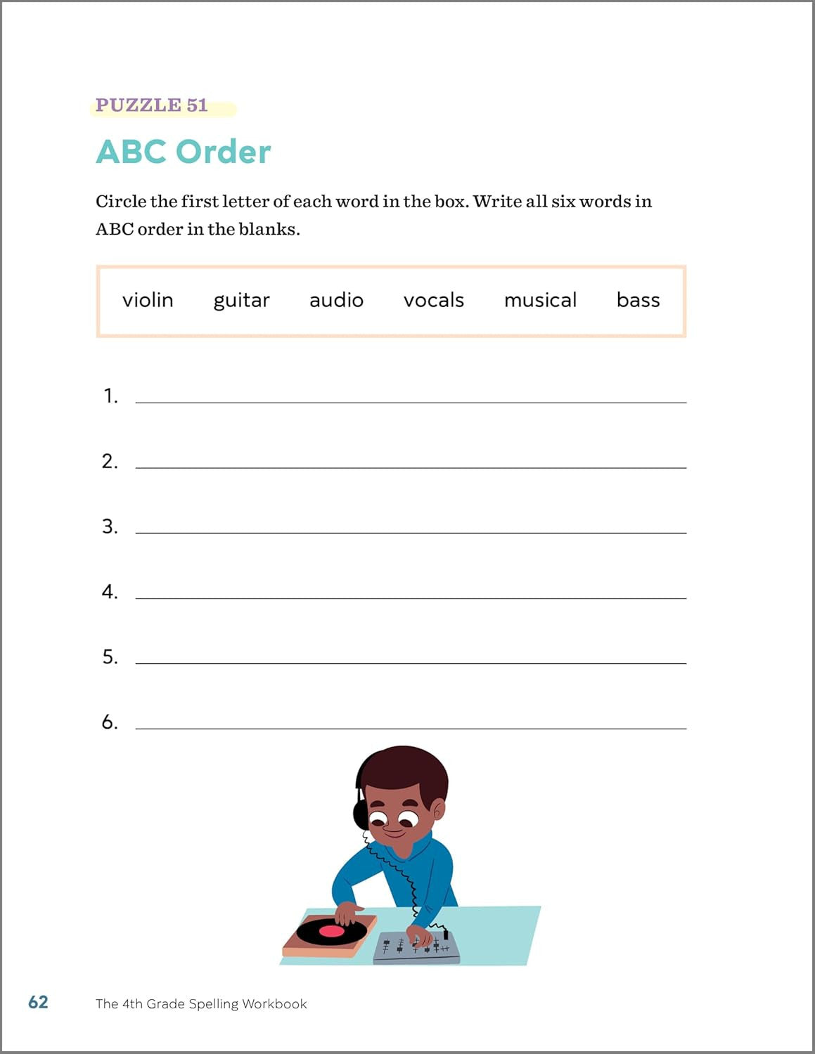 The 4Th Grade Spelling Workbook: 95+ Games and Puzzles to Improve Spelling Skill