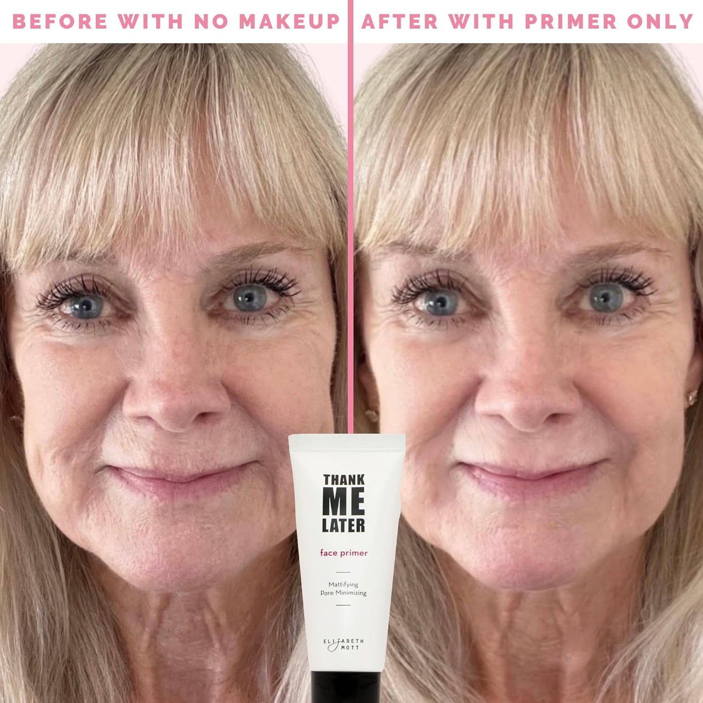 Thank Me Later Face & Eye Primer – Long-Lasting Matte Makeup Base, Pore Minimize