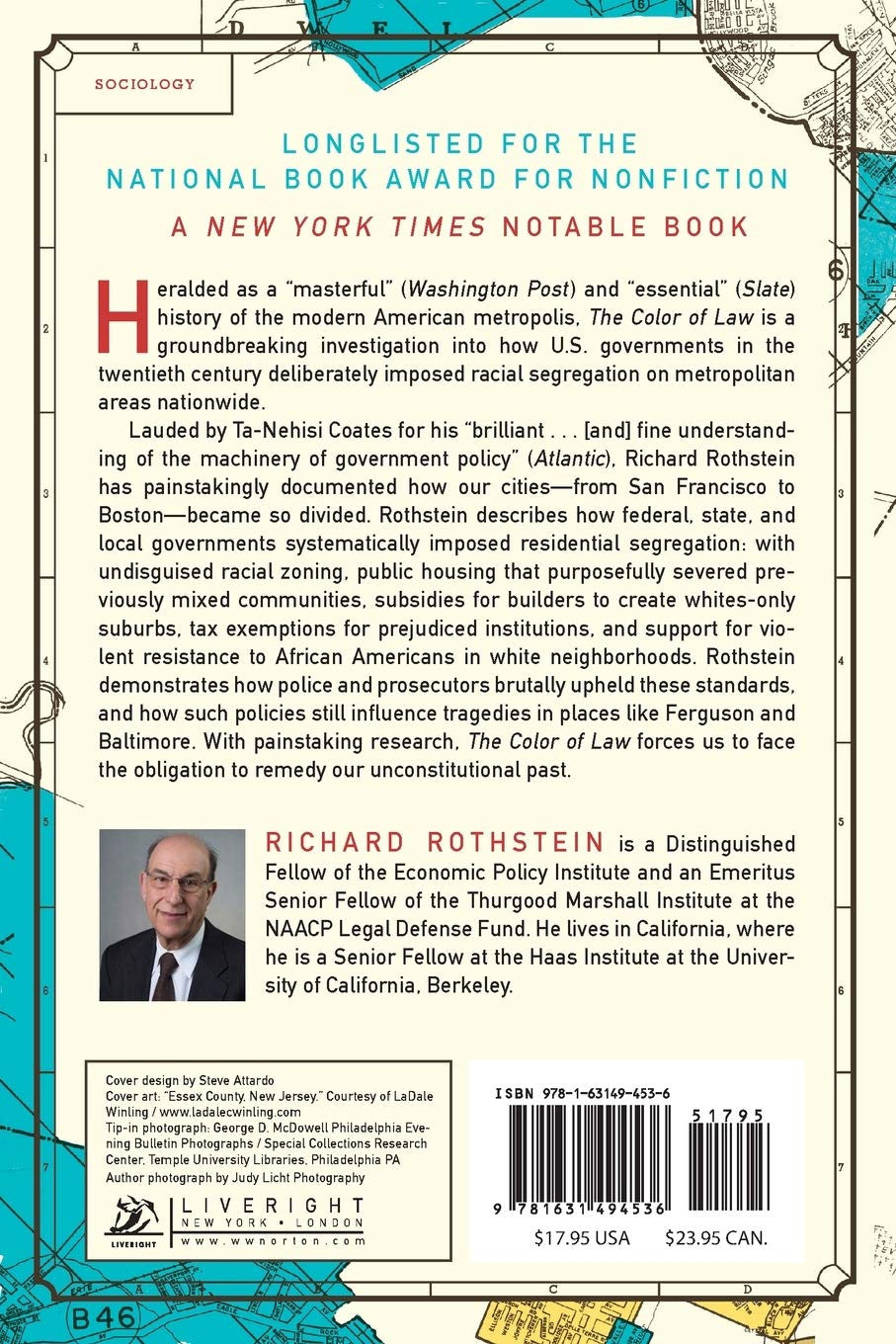 The Color of Law: a Forgotten History of How Our Government Segregated America