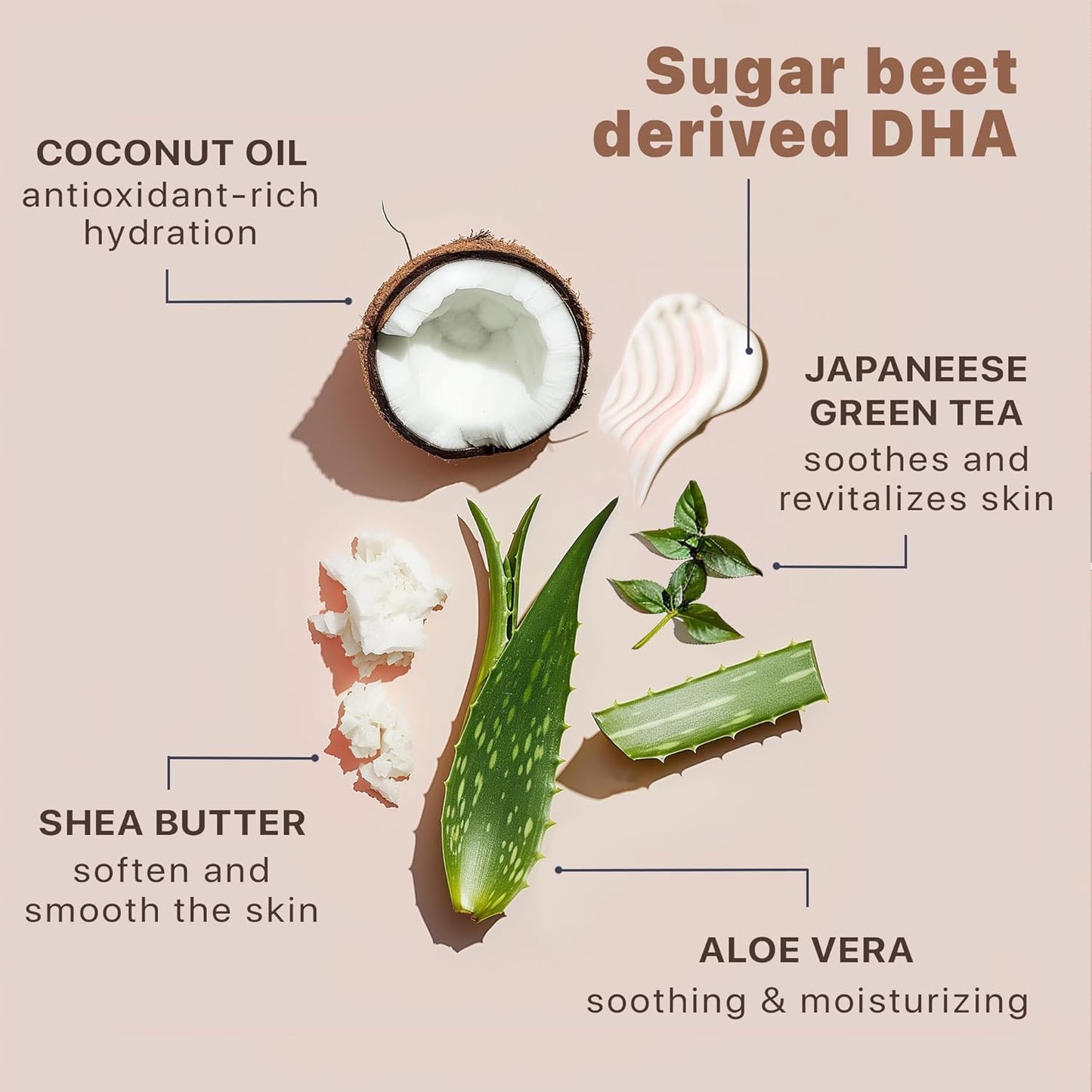 Tanning Lotion Self Tanner - USA Made with Natural and Organic Ingredients Non T